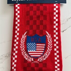 Red USA Soccer Scarf